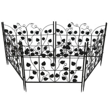 Load image into Gallery viewer, 5X Decorative Garden Fence Outdoor Coated Metal RustProof Land Animal Barrier