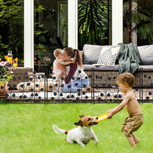 Load image into Gallery viewer, 5X Decorative Garden Fence Outdoor Coated Metal RustProof Land Animal Barrier
