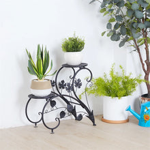 Load image into Gallery viewer, 2 PCS Metal Plant Stand Multiple Flower Pot Holder Shelves Display Garden Indoor