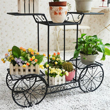 Load image into Gallery viewer, Garden Cart Stand Plant Metal Iron Flower Pot Holder 6 Tiers Parisian Style