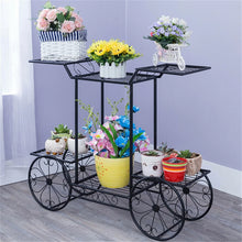 Load image into Gallery viewer, Garden Cart Stand Plant Metal Iron Flower Pot Holder 6 Tiers Parisian Style