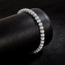 Load image into Gallery viewer, S925 Sterling Silver Bracelet Zirconia Tennis Ball Women Fashion Simple Engagement Wedding Charm Jewelry 4mm 16-20cm