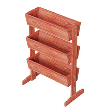 Load image into Gallery viewer, 3 Tier Wooden Vertical Raised Garden Bed Vegetable Planter Box Outdoor Indoor US

