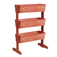 Load image into Gallery viewer, 3 Tier Wooden Vertical Raised Garden Bed Vegetable Planter Box Outdoor Indoor US
