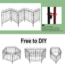 Load image into Gallery viewer, 5 Pack Tall Garden Fencing Rustproof Border Fence Edging Heavy Duty Metal Panels
