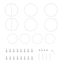 Load image into Gallery viewer, Wedding Flower Display Frame Round Arch White Metal Circle Backdrop Stand Party
