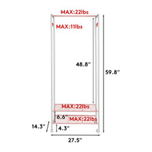 Load image into Gallery viewer, Heavy Duty Clothes Rail Storage Rack Garment Closet Organizer Shelves on Wheels
