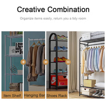 Load image into Gallery viewer, 3 Tiers Rail Wire Garment Rack Heavy Duty Coat Rack for Hanging Clothes Closet
