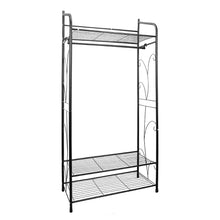 Load image into Gallery viewer, 3 Tiers Rail Wire Garment Rack Heavy Duty Coat Rack for Hanging Clothes Closet
