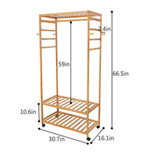 Load image into Gallery viewer, Closet Organizer Garment Rack Clothes Hanger Home Shelf Heavy Duty Furniture
