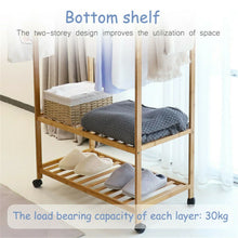 Load image into Gallery viewer, Closet Organizer Garment Rack Clothes Hanger Home Shelf Heavy Duty Furniture

