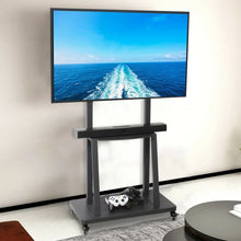 Load image into Gallery viewer, Heavy Duty TV Stand Wheels TV Bracket Rolling Floor Television Mount for 32"-80"

