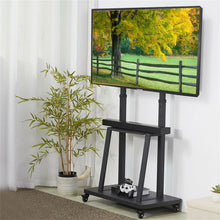 Load image into Gallery viewer, Heavy Duty TV Stand Wheels TV Bracket Rolling Floor Television Mount for 32"-80"
