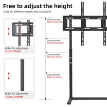 Load image into Gallery viewer, Heavy Duty Floor Standing TV Mount Stand Bracket Height Adjustable for 32”-100”
