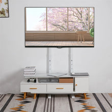 Load image into Gallery viewer, Free Standing Floor TV Stand Portable TV Mount Height Adjust 32"-100" No Drill
