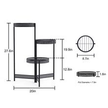 Load image into Gallery viewer, 3/4-Tier Heavy Duty Plant Stand Flower Pot Holder Garden Modern Indoor Outdoor

