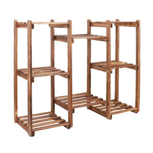 Load image into Gallery viewer, Multi Tier Wood Plant Stand Flower Pot Shelving Unit Display Rack Storage Patio
