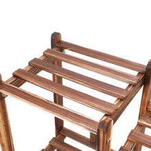 Load image into Gallery viewer, Multi Tier Wood Plant Stand Flower Pot Shelving Unit Display Rack Storage Patio
