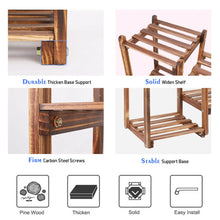 Load image into Gallery viewer, Multi Tier Wood Plant Stand Flower Pot Shelving Unit Display Rack Storage Patio
