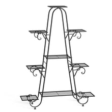Load image into Gallery viewer, Heavy Duty Plant Stand Flower Pot Holder Corner Rack Metal Shelf Indoor Outdoor
