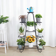 Load image into Gallery viewer, Heavy Duty Plant Stand Flower Pot Holder Corner Rack Metal Shelf Indoor Outdoor

