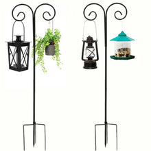 Load image into Gallery viewer, 2X 95inch Heavy Duty Shepherd Hook Bird Feeder Pole Garden Hanging Plant Wedding
