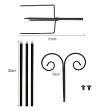 Load image into Gallery viewer, 2X 95inch Heavy Duty Shepherd Hook Bird Feeder Pole Garden Hanging Plant Wedding
