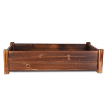 Load image into Gallery viewer, 26"x13"x6" Raised Garden Bed Outdoor Solid Wood Planter fr Vegetable/Flower/Herb

