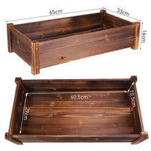 Load image into Gallery viewer, 26"x13"x6" Raised Garden Bed Outdoor Solid Wood Planter fr Vegetable/Flower/Herb
