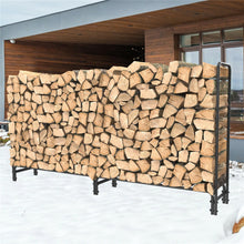 Load image into Gallery viewer, Large Thick Outdoor Firewood Racks Steel Wood Indoor Storage Log Rack Holder New
