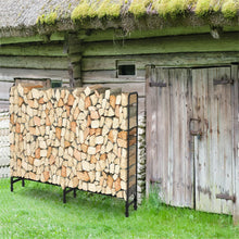 Load image into Gallery viewer, Large Thick Outdoor Firewood Racks Steel Wood Indoor Storage Log Rack Holder New
