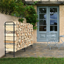 Load image into Gallery viewer, Large Thick Outdoor Firewood Racks Steel Wood Indoor Storage Log Rack Holder New
