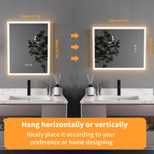 Load image into Gallery viewer, 16"x20" Led Lighted Bathroom Mirror Dimmable Wall Vanity Mirror Backlit
