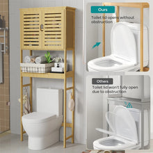 Load image into Gallery viewer, Over The Toilet Storage Cabinet Tall Bathroom Cabinet Organizer with Cupboard
