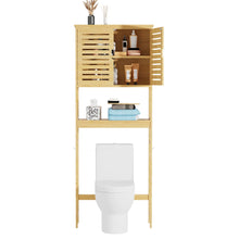 Load image into Gallery viewer, Over The Toilet Storage Cabinet Tall Bathroom Cabinet Organizer with Cupboard
