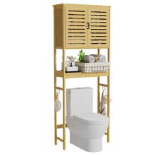 Load image into Gallery viewer, Over The Toilet Storage Cabinet Tall Bathroom Cabinet Organizer with Cupboard
