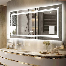 Load image into Gallery viewer, 24x48 LED Bathroom Mirror with Lights Front Backlit LED Mirror 3 Colors Memory
