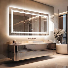 Load image into Gallery viewer, 24x48 LED Bathroom Mirror with Lights Front Backlit LED Mirror 3 Colors Memory
