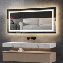 Load image into Gallery viewer, 24x48 LED Bathroom Mirror with Lights Front Backlit LED Mirror 3 Colors Memory
