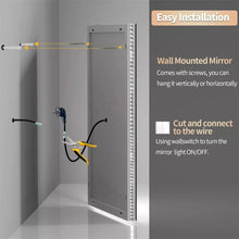 Load image into Gallery viewer, 24x48 LED Bathroom Mirror with Lights Front Backlit LED Mirror 3 Colors Memory

