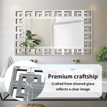 Load image into Gallery viewer, 48x28" Art Decorative Wall Accent Mirror Grecian Venetian Design Large Rectangle
