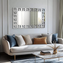 Load image into Gallery viewer, 48x28" Art Decorative Wall Accent Mirror Grecian Venetian Design Large Rectangle
