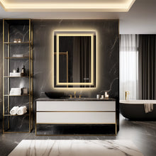Load image into Gallery viewer, 20x28 inch LED Lighted Bathroom Wall Mounted Mirror with High Lumen Anti-Fog
