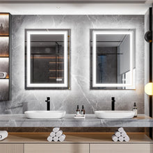 Load image into Gallery viewer, 20x28 inch LED Lighted Bathroom Wall Mounted Mirror with High Lumen Anti-Fog
