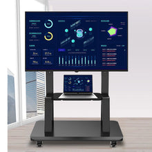 Load image into Gallery viewer, TV Mobile Flat-Panel Floor Stand Cart Height Adjustable LCD- 32’’- 100’’ Monitor
