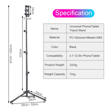 Load image into Gallery viewer, Adjustable Floor Mount Stand Tripod Holder For iPad 2 3 4 Mini Air Retina Tablet
