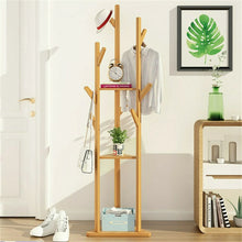 Load image into Gallery viewer, Heavy Duty Standing Coat Rack Wood Tree Hat Hanger Holder Jacket Clothes 3 Style
