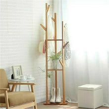 Load image into Gallery viewer, Heavy Duty Standing Coat Rack Wood Tree Hat Hanger Holder Jacket Clothes 3 Style
