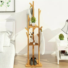 Load image into Gallery viewer, Heavy Duty Standing Coat Rack Wood Tree Hat Hanger Holder Jacket Clothes 3 Style
