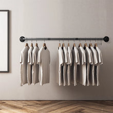 Load image into Gallery viewer, Heavy Duty Hanging Clothes Rack Wall Mounted Hanging Rod Detachable Load 66 lbs
